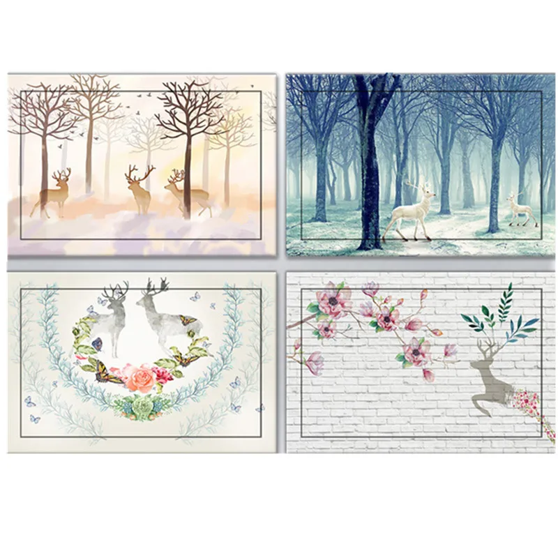 

Nordic Deer Meter Box Switch Box Distribution Stickers Decorative Stickers Set Line Information Box Fire Hydrant Cover Film