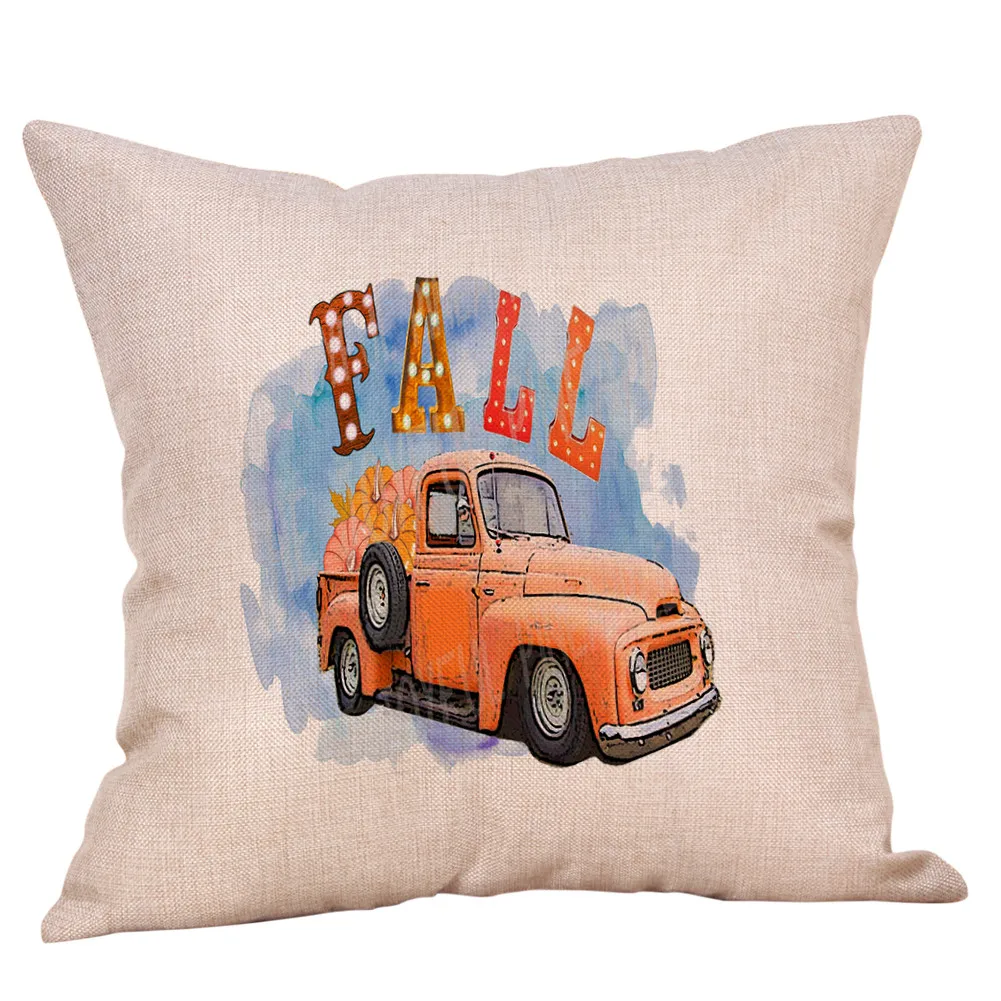 Хэллоуин домашний Автомобиль диван-кровать Декоративная буква Подушка Чехол для