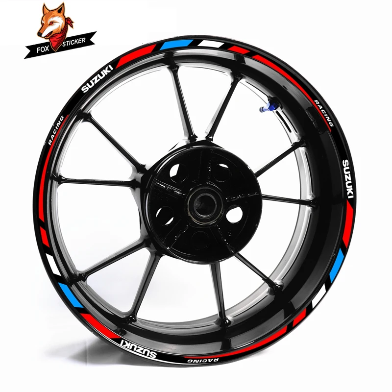 

Светоотражающая наклейка для Suzuki аксессуары для мотоциклов Gsx600gsx750gsx1000 Ступица колеса Водонепроницаемая Двусторонняя Ступица колеса