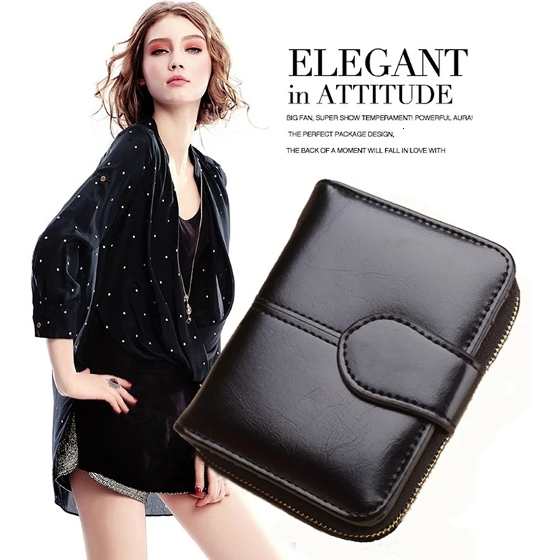 Женские кошельки высокого качества винтажный женский короткий кошелек из