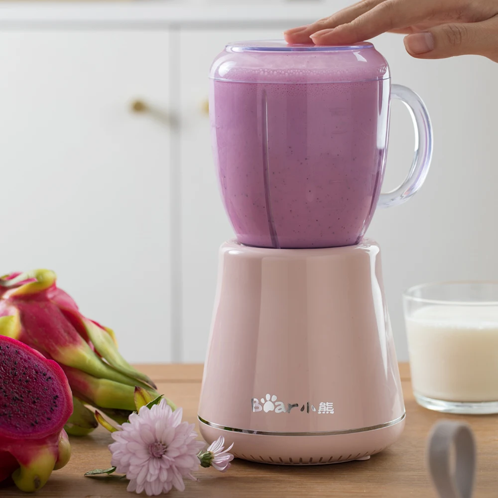 220V 600ML бытовая электрическая соковыжималка Портативный фруктовый сок блендер
