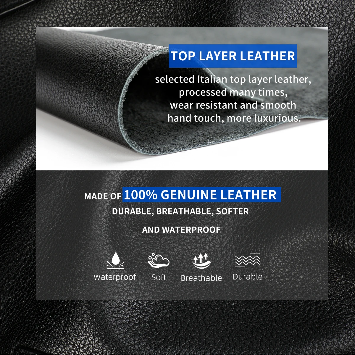 Мужской кожаный кошелек Tigernu с RFID-защитой от кражи тонкий 10 положений