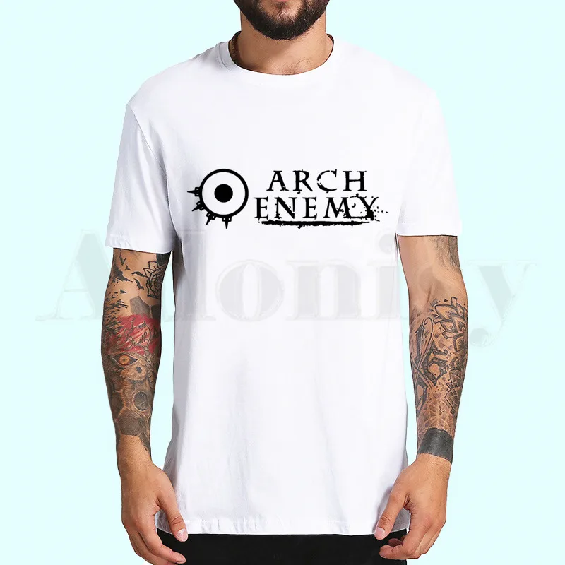 Крутая футболка с коротким рукавом и логотипом группы Arch Enemy Camiseta Мужская летняя
