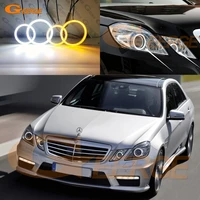 for mercedes benz e class w212 c207 a207 pre facelift ultra bright day light turn signal smd led angel eyes halo rings kit