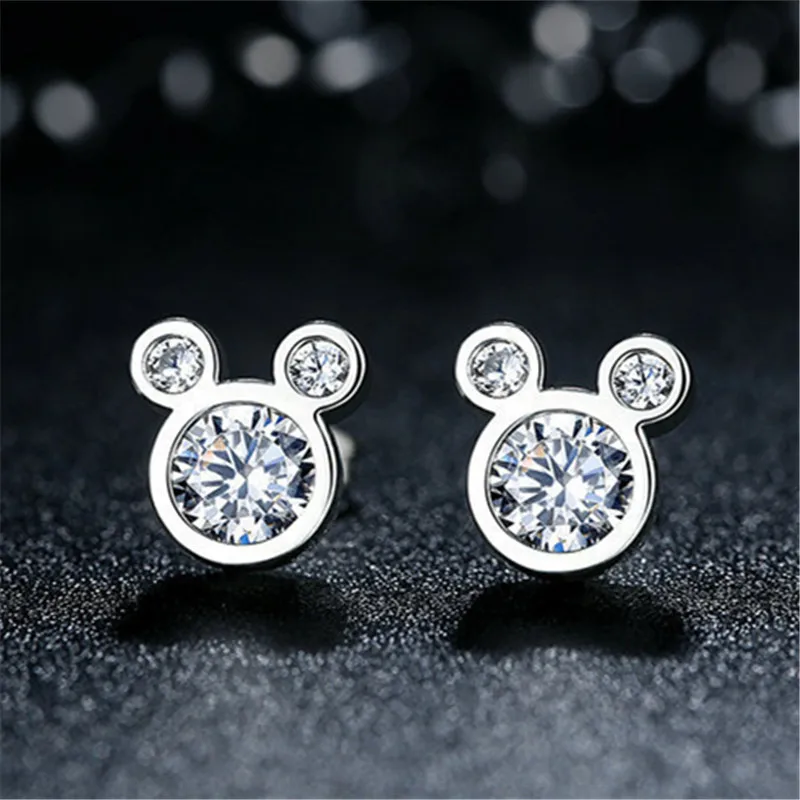 

Fashion Jewelry Clear Zircon Cartoon Animals Stud Earrings for Women Girls Kids Gift Birthday Jewelry Gift Pendientes eh1415