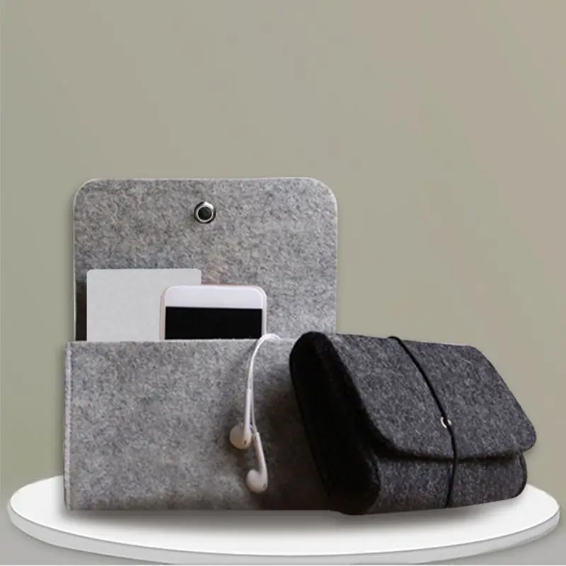 

Soft Felt Protective Sleeve Storage Bag Pouch for Charger Mouse Power Adapter