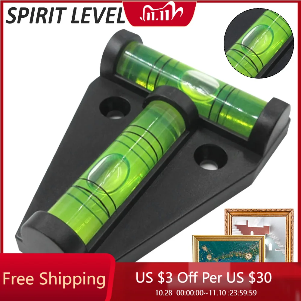 

Т-образный спиртовой уровень, пластиковый мерный Стандартный треугольный уровень Bullseye, спиртовой уровень, Т-образный прицел, точное измере...