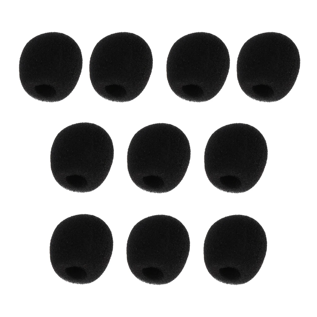 10 шт Мини микрофон крышка гарнитура Замена пенный (мягкий) чехол для микрофона