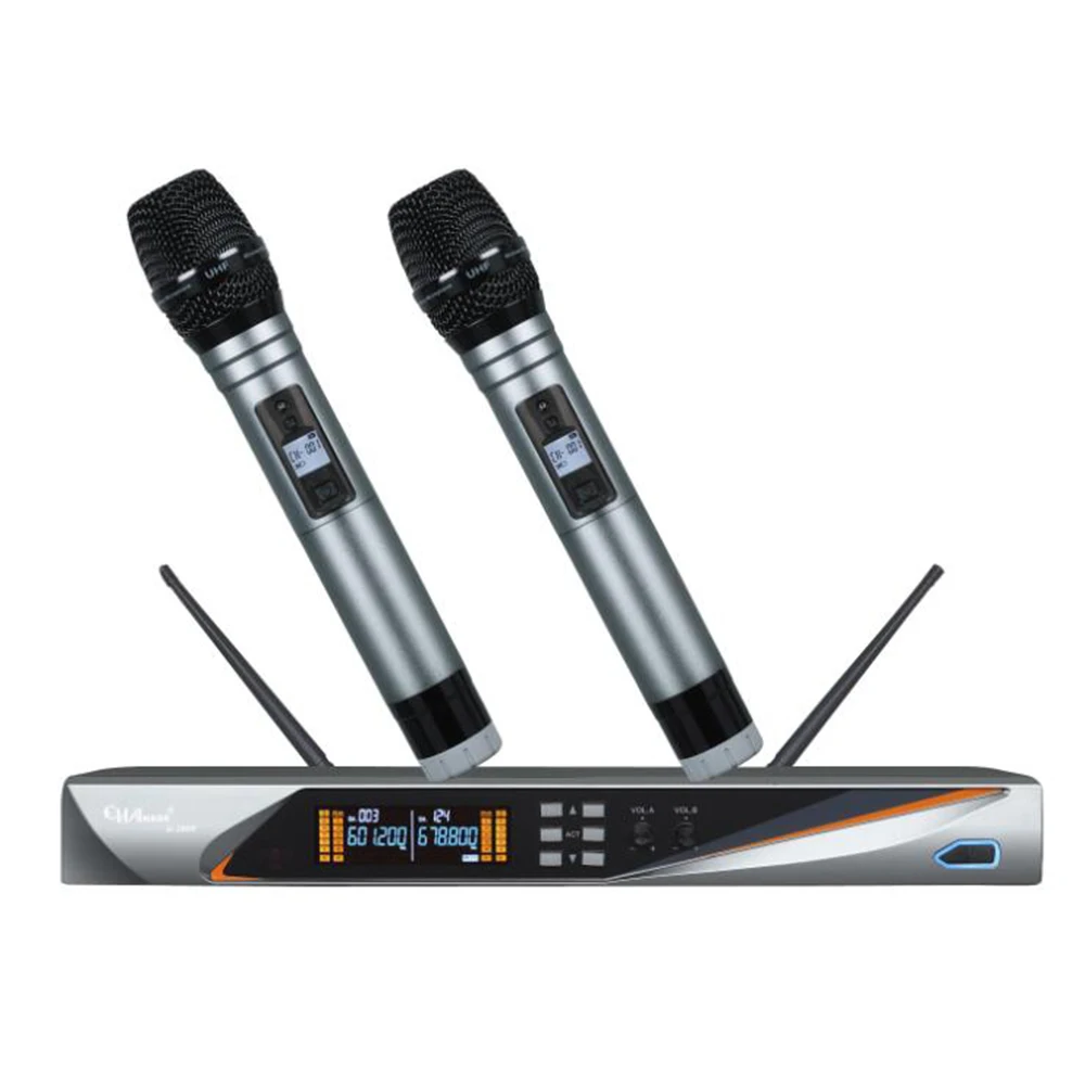 U сегмент UHF микрофон для сцены певицы конференции KTV Многофункциональный ручной