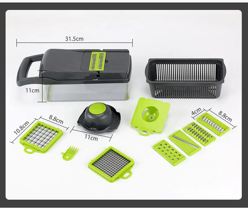 Vegetable Cutter Kitchen accessories Mandoline Slicer Fruit Dicer Cutter Potato Peeler Carrot Cheese Grater Vegetable Slicer