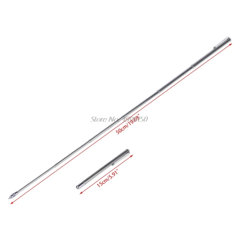 2 в 1 указка Телескопическая выдвижная стальная шариковая ручка учебный