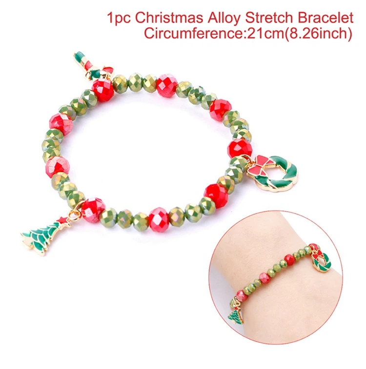 Bracelet style 5 QIFU рождественские украшения для дома рождественские украшения Navidad Санта Клаус браслет Natal Декор Noel - Цвет: Bracelet style 5