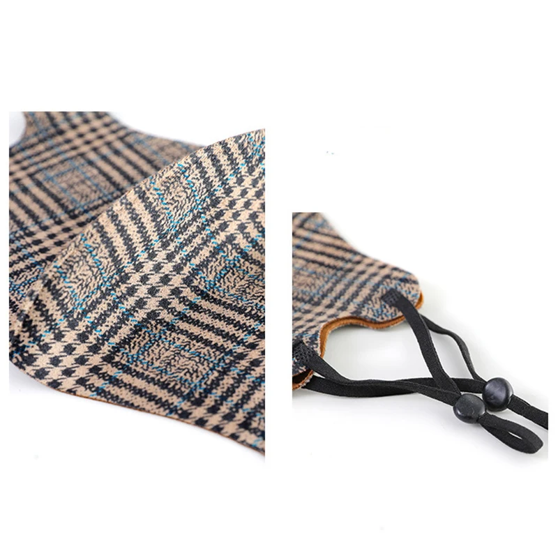 Маска для взрослых леопардовая регулируемая из ремень с ушками вискозы