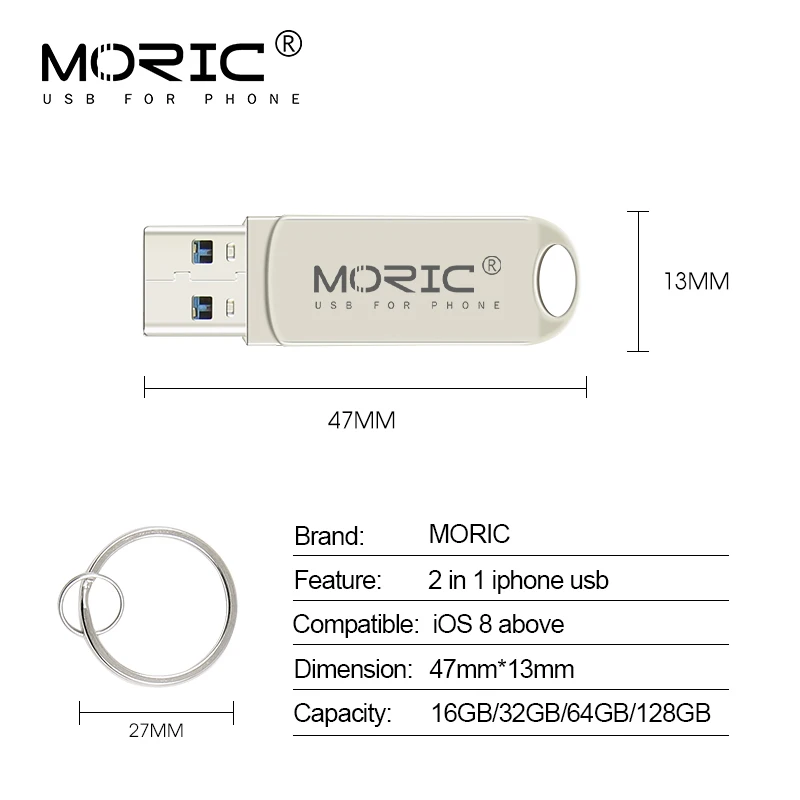 

Newest USB 3.0 OTG USB Flash Drive 256GB 128GB Pendrive 128GB 64GB 32GB 16GB Mental Pen Drive Memory stick U disk for iPhone