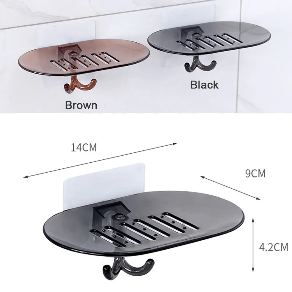 Мыльница без сверления Коробка для мыла сливная тарелка душевая настенная