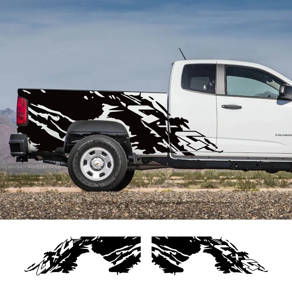 

Автомобильная наклейка, боковые декоративные наклейки на задний багажник автомобиля для Vw Amarok Chevrolet Колорадо S10 D Max Dmax, виниловый чехол, автомобильные аксессуары