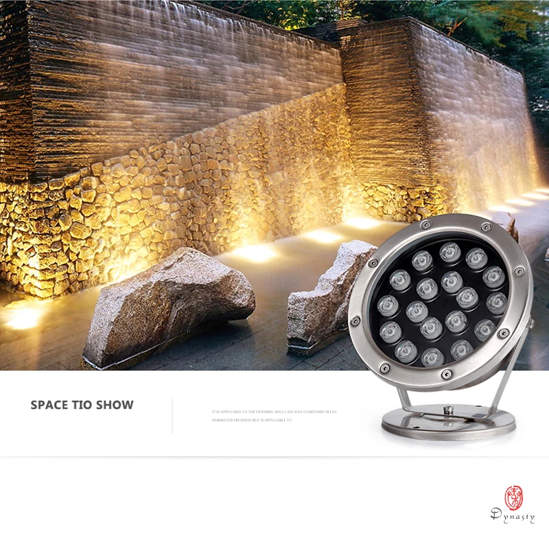 Светодиодный ные подводные фонари наружные для ландшафта IP68 фонтановая лампа