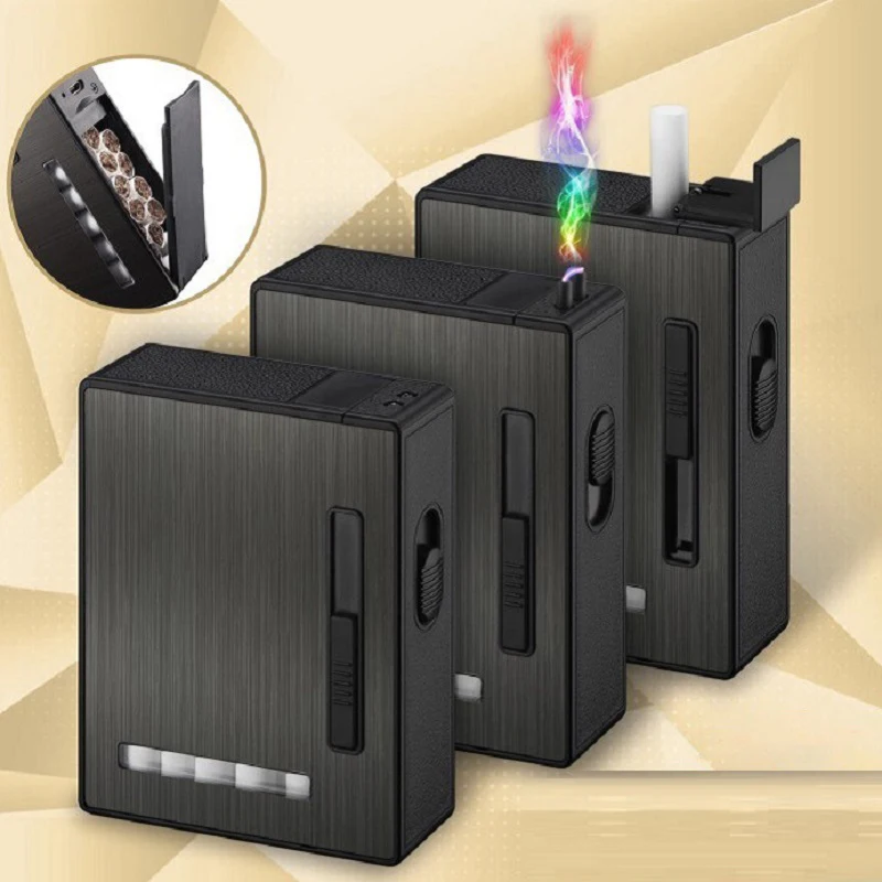 Чехол для сигарет и зажигалка высшего качества 20 шт. автоматическое выкачивание