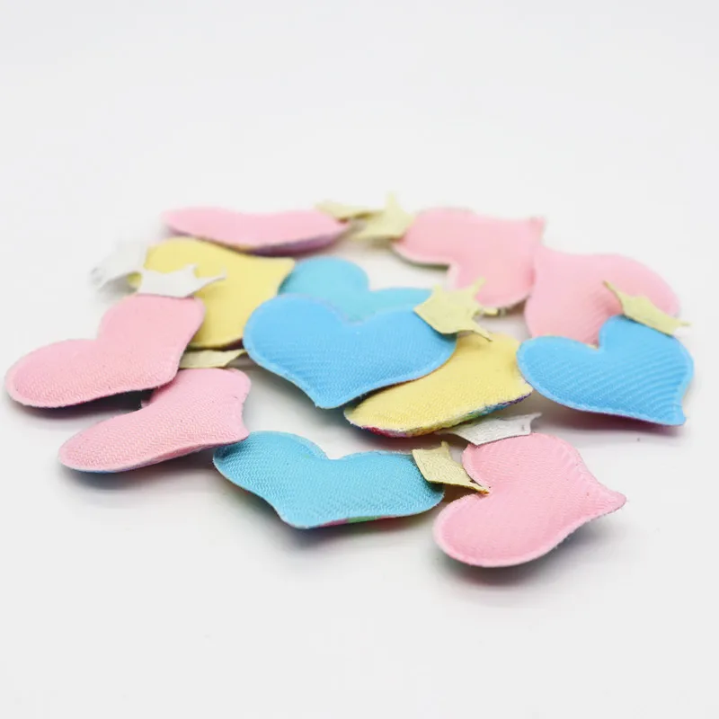 12 шт. блестящее кожаное Персиковое сердце для заколок волос украшение рукоделия