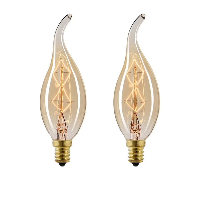 

6pcs C35 Edison bulb AC240V 40W E14 Retro Filament Incandescent Vintage Edison Light LAMP