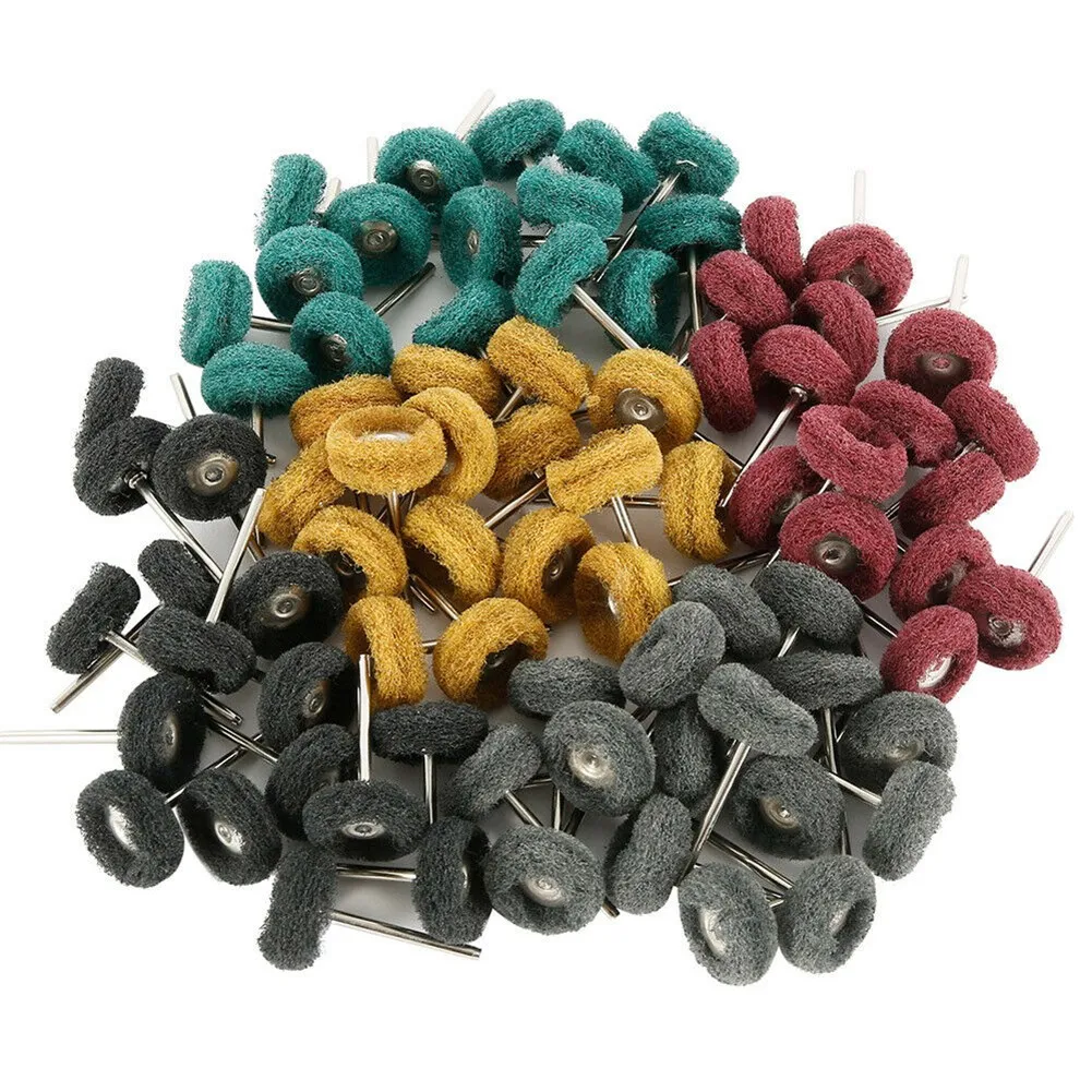 

1‘’ Buffing Pads 40/80/150/300/500grit Abrasive Wheel Buffing Mixed Sets