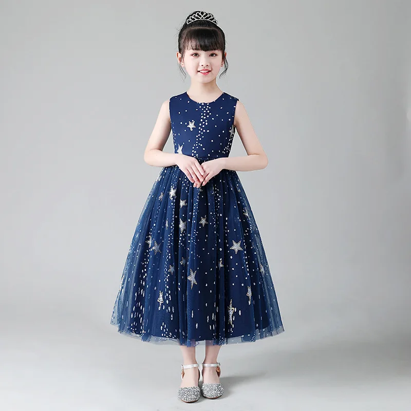 Блестящее платье-пачка для девочек детское вечернее платье принцессы на свадьбу