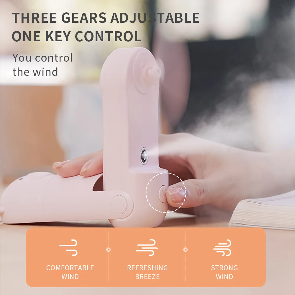 Распылитель для Лица Nano Mist мини-вентилятор USB-увлажнитель перезаряжаемый