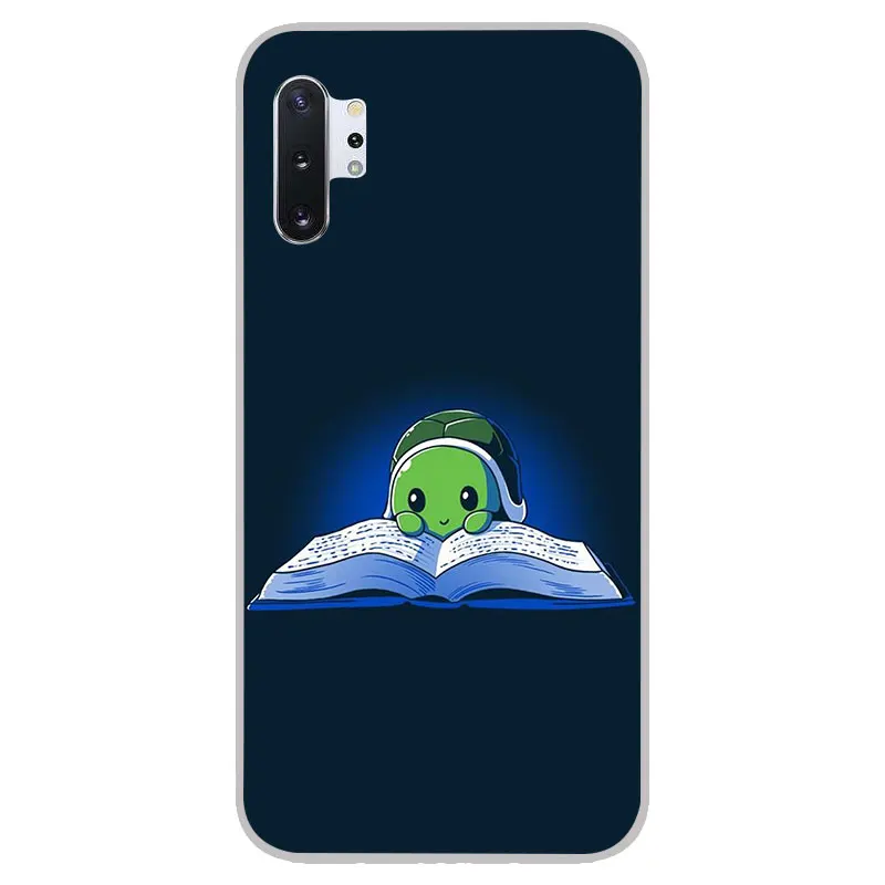 cartoon tortoise Matte Silicone Case For Samsung galaxy Note 10 pro 9 8 A90 A70 A60 A50 A40 A30 A10 M40 M30 M20 M10 cover |