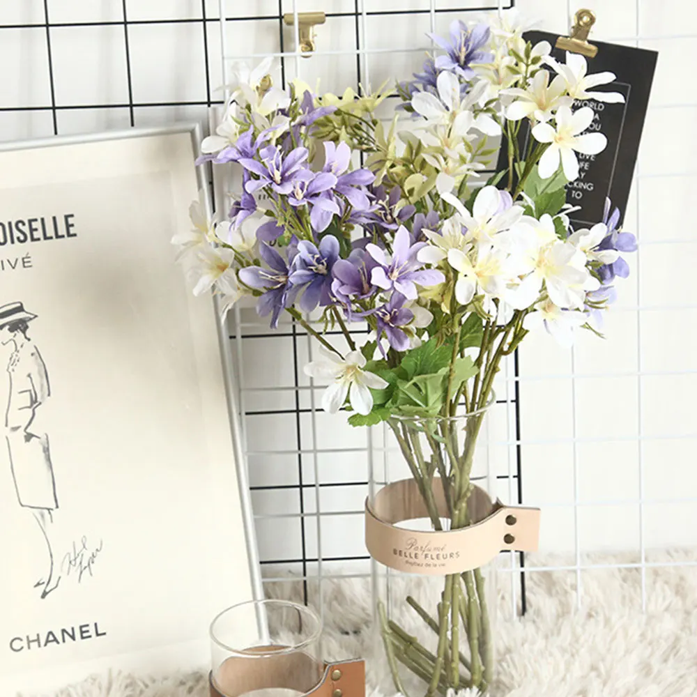 Искусственные DIY лилии свадебные цветы букет шелковых Цветок Орхидея