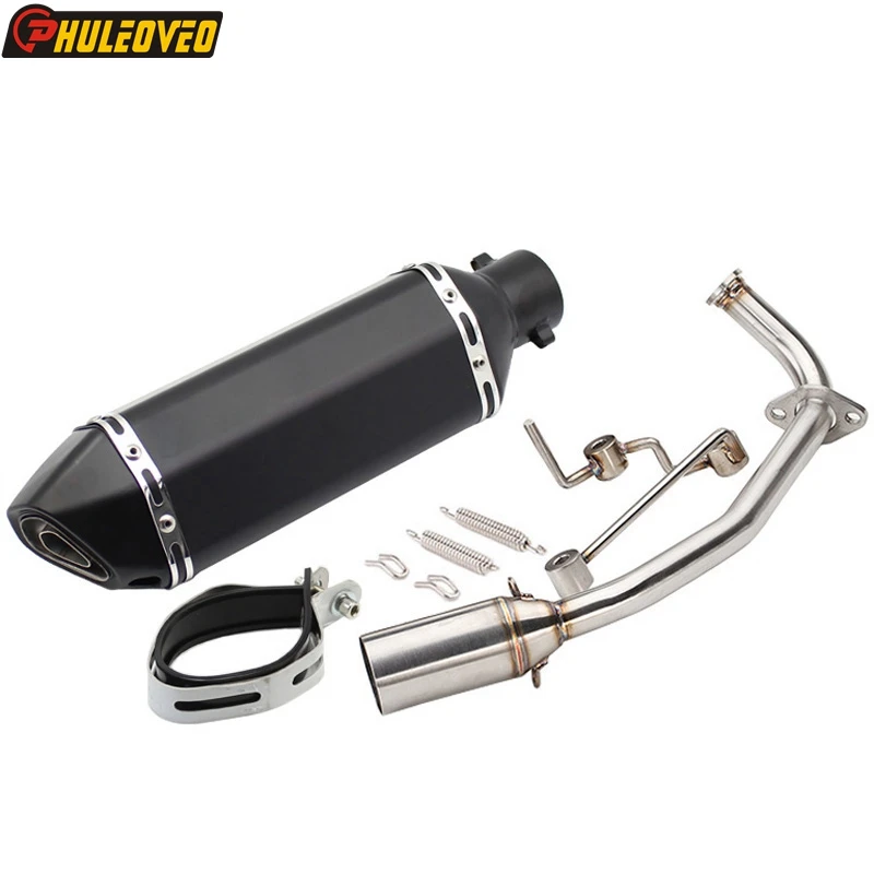 Выхлопной глушитель мотоцикла полная система для Honda PCX 125 150 2010 2016 с коллектором