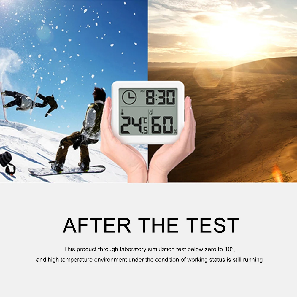 

Mini Ultra Digital Thermometer Hygrometer Dry Meter Electronic Monitor Indoor 3.2inch Large LCD Screen Display Hygrometer