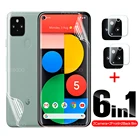 6 в 1 передняя + задняя Гидрогелевая пленка для Google Pixel 5 4A 4G, Защита экрана для Google Pixel5 Pixel4 A, Защитная пленка для объектива камеры