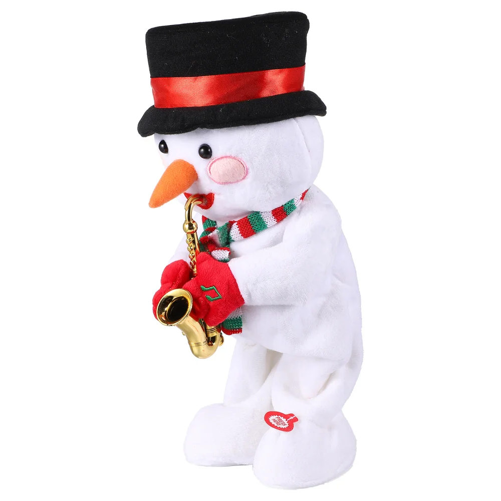 

1Pc Snowman Saxophone Plaything Christmas Electric Singing