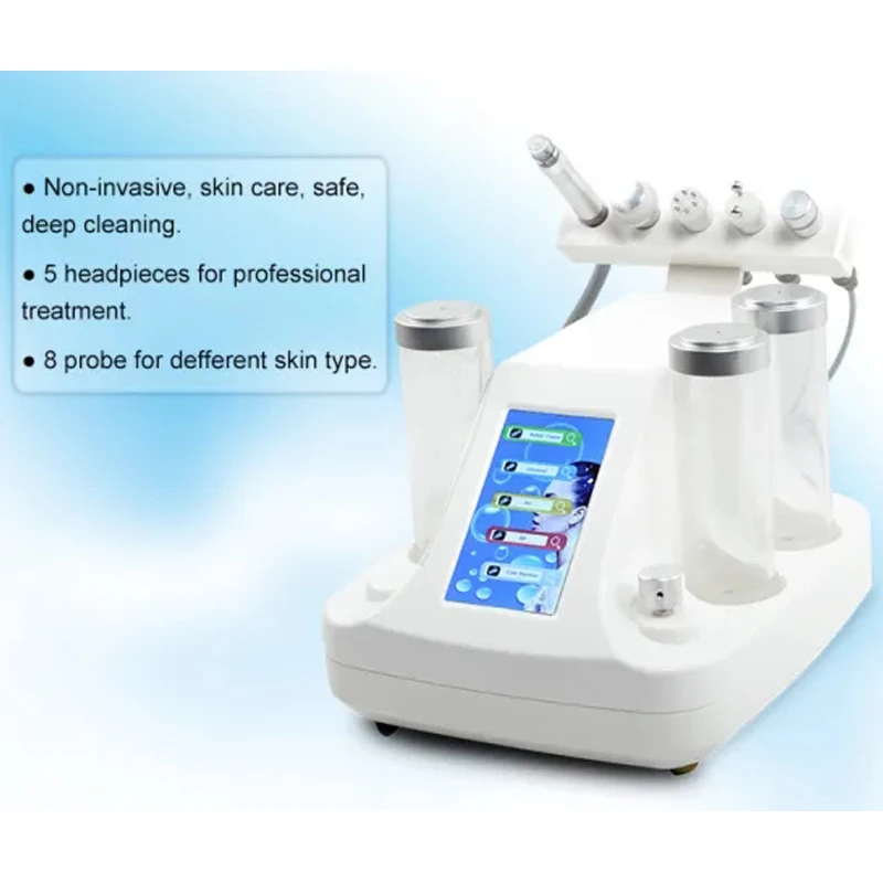 5 в 1 Hydrafacial машина Кислородная Вода Aqua Jet Peel спа машина профессиональная Алмазная дермабразия пилинг машина по уходу за кожей