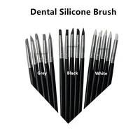 5pcsset dental silicone brush composite resin brush porcelain brush pen adhesive cement teeth shaping tools