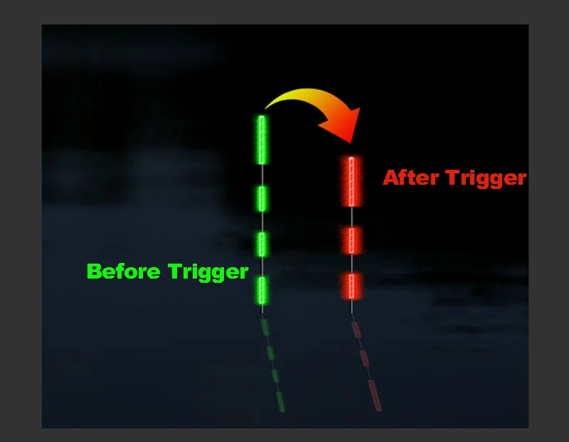 Умный поплавок для рыбалки без батареи сигнализатор поклевки рыбы светодиодный