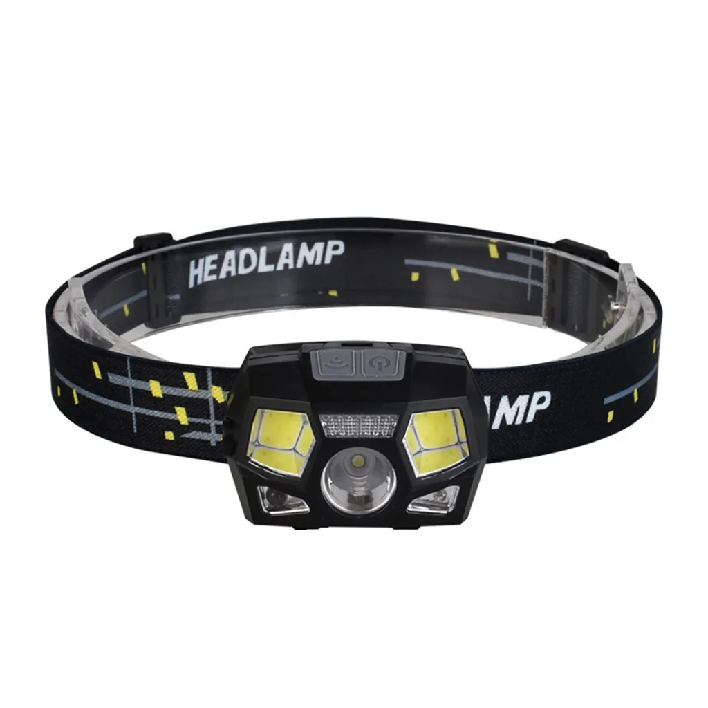Outdoor Lighting Motion Sensor Bicycle Light Headlamp COB+Q5 LED Rechargeable Headlight Torch Lamp Bicicleta D25 | Спорт и