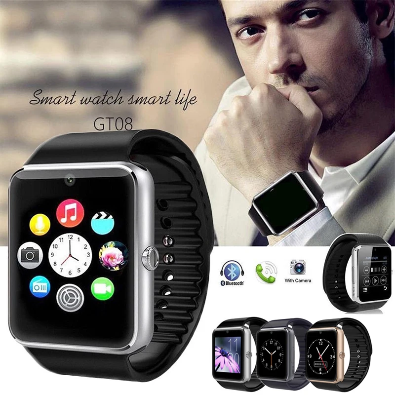 

Смарт Bluetooth часы SIMs слот для карты спортивный шагомер смарт-телефон часы подходит для обычного телефона магазин NYZ