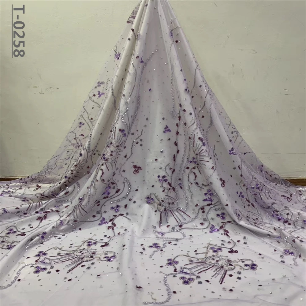 Золотая африканская французская кружевная ткань из бисера последние 2020 с