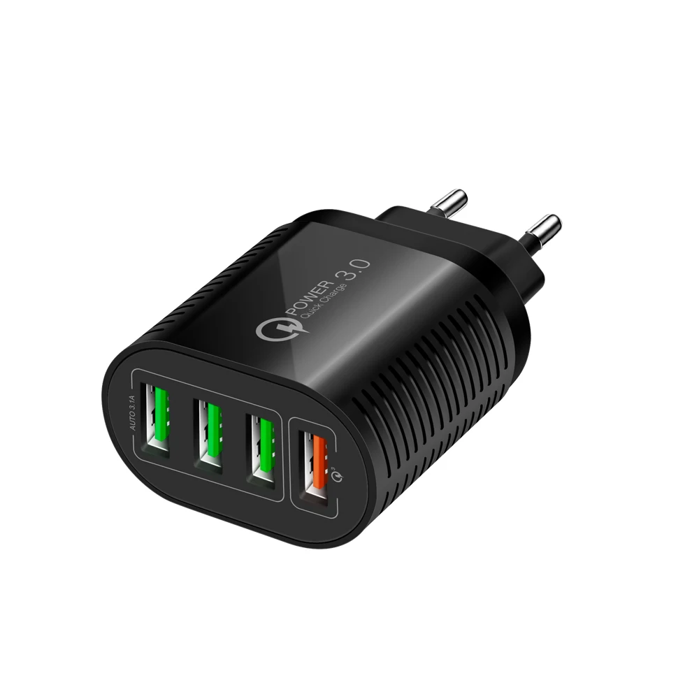 The new thread 4 USB fast was electrical QC3.0 5.1 A charging head | Мобильные телефоны и аксессуары
