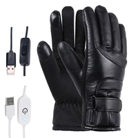 loogdeel winter electric heated gloves windproof cycling warm heating touch screen skiing gloves usb powered for men women