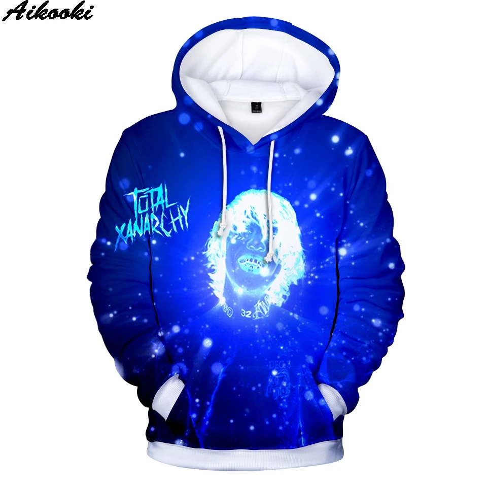 

Толстовка Lil Xan xанархий для мужчин и женщин, Модные свитшоты с 3D принтом, худи для мужчин и женщин, Лил Xan xанархия, Осень-зима