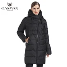Куртка женская зимняя GASMAN 2021, длинное плотное пальто, пуховик с капюшоном, теплая, размера плюс, 5XL, 6XL, 180