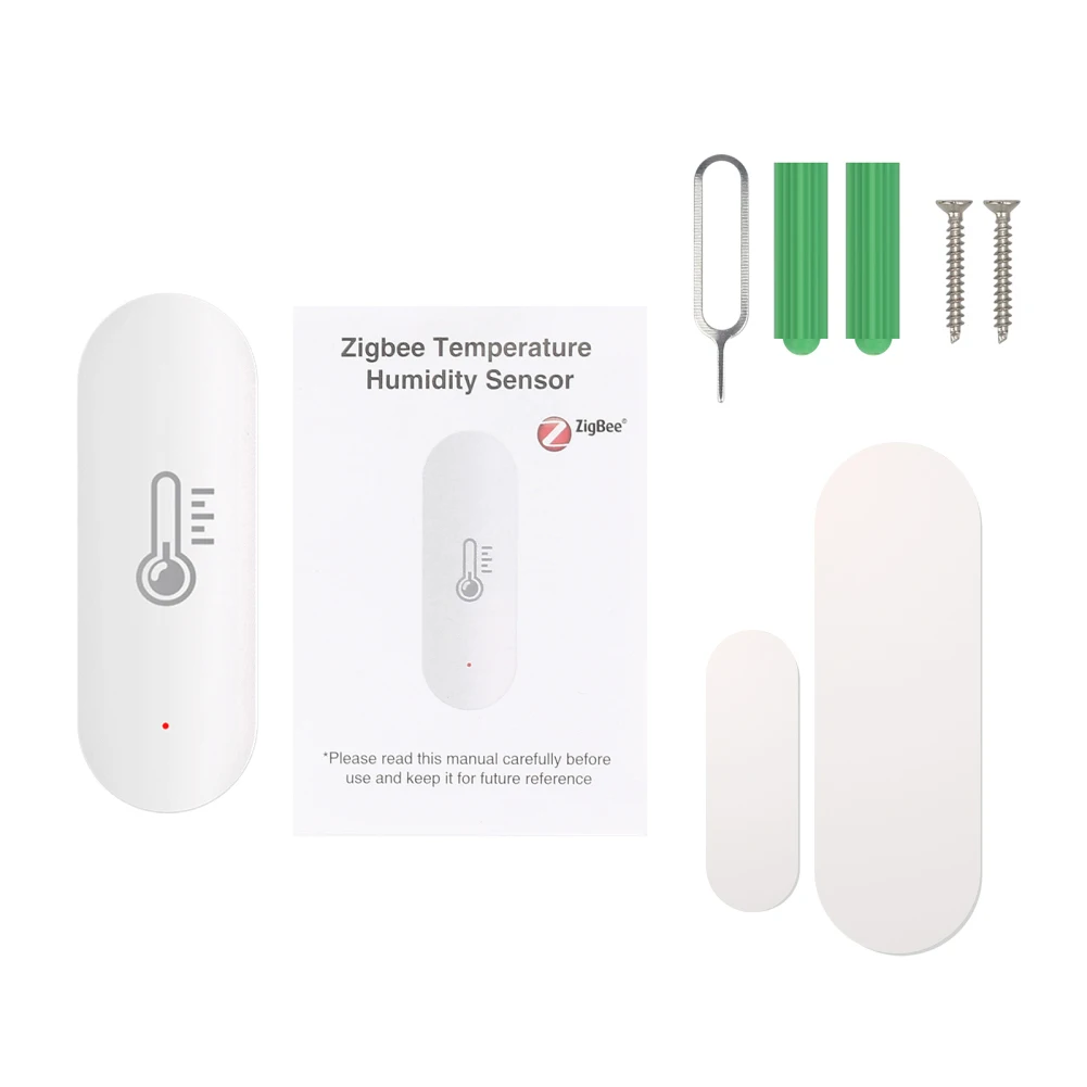 

Смарт-датчик температуры и влажности Tuya ZigBee, работает со шлюзом Zigbee через приложение Alexa Google Home SmartLife/Tuya