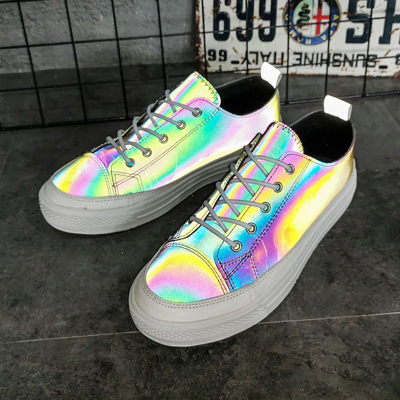 2019 Новый сезон: весна–лето Для мужчин кроссовки на плоской подошве из pu кожи