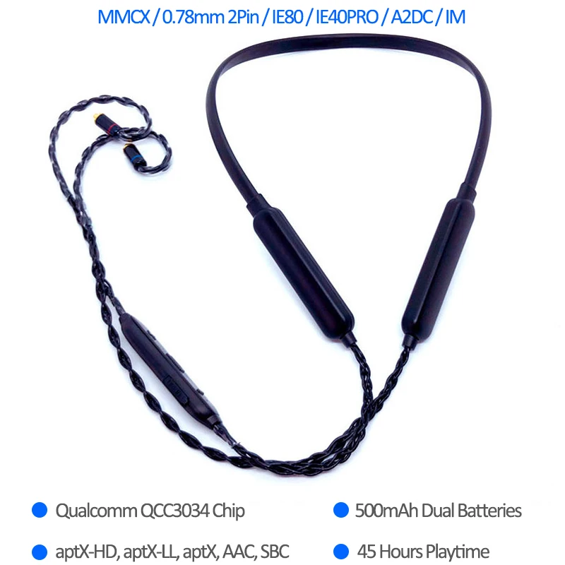 Обновленный кабель MMCX для SE215 SE425 SE535 SE846 наушники гарнитура провод A2DC 2PIN IM IE80 IE40PRO
