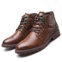 rayzing men boots spring winter boot american style vintage fashion shoes for man big sizes 39 48 martin boots with side zipper