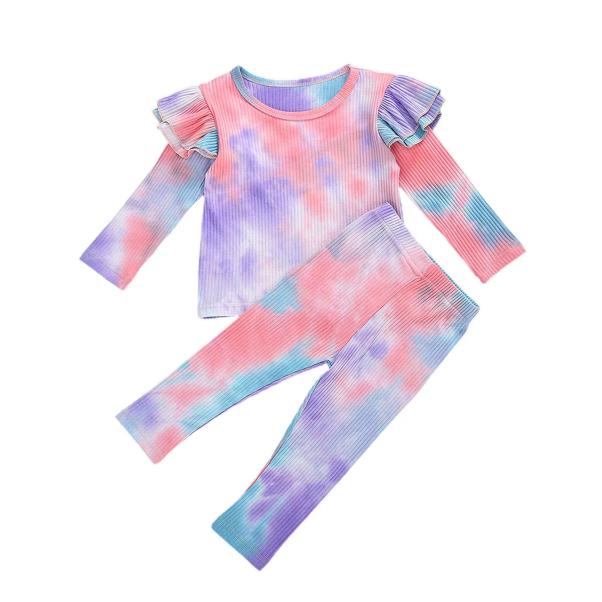 

2 шт./комплект, детский пуловер с длинным рукавом и круглым вырезом