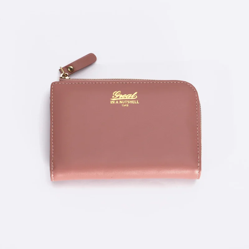 

Women Wallet Leather Storage Bag Simple Style Women'S luxury Brand Holder Coin Purse Fashionable Compact Women'S Purse