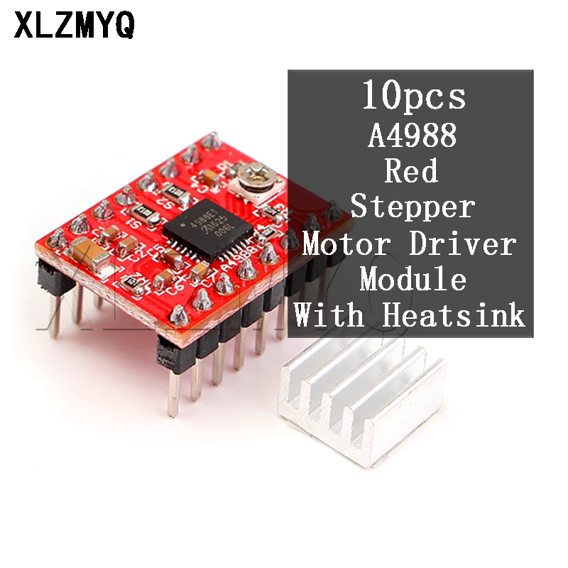 Модуль драйвера шагового двигателя A4988 с радиатором и запчасти для 3D-принтера